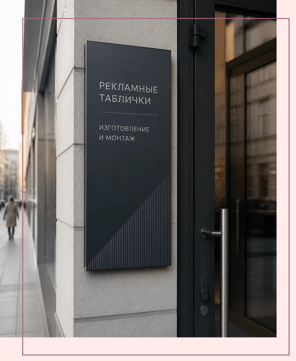 Рекламные таблички в Острогожске по цене от 4694 р. | Аванза-Стг